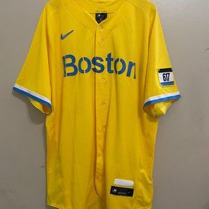 Nike MLB Boston Red Sox City Connect Rafael Player Issue Authentic Jersey 52 NEW